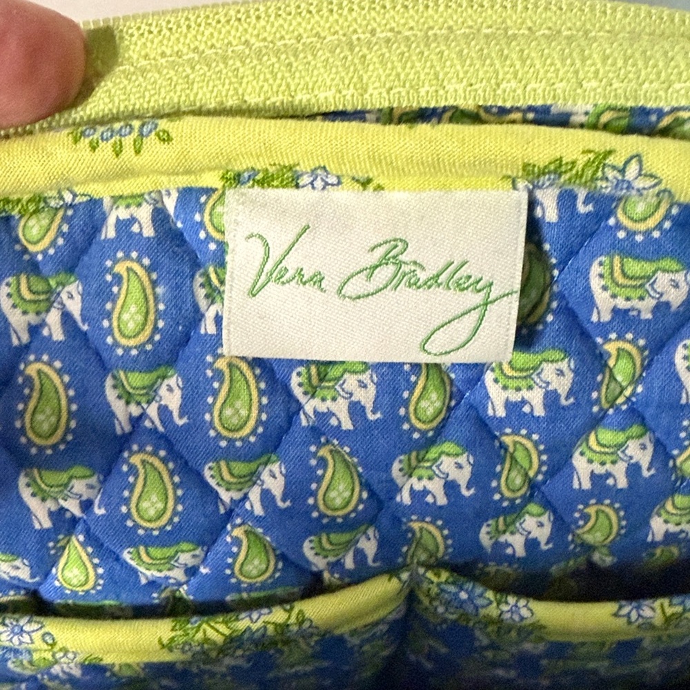 Vera Bradley Retired Citrus Elephant yellow/blue Backpack - Picture 10 of 16